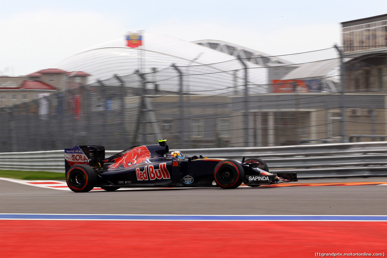 GP RUSSIA, 30.04.2016 - Prove Libere 3, Carlos Sainz Jr (ESP) Scuderia Toro Rosso STR11