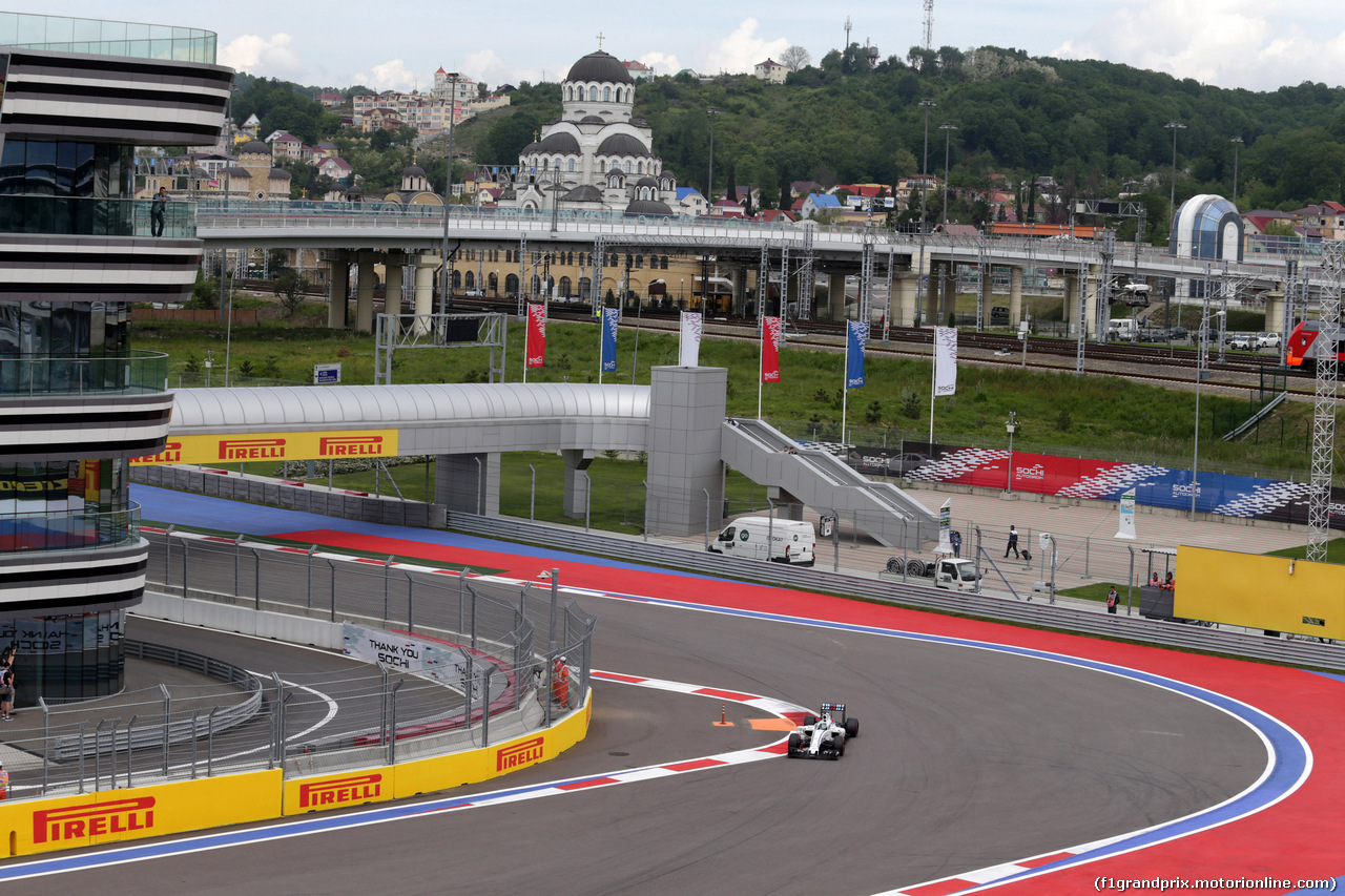 GP RUSSIA, 30.04.2016 - Prove Libere 3, Felipe Massa (BRA) Williams FW38