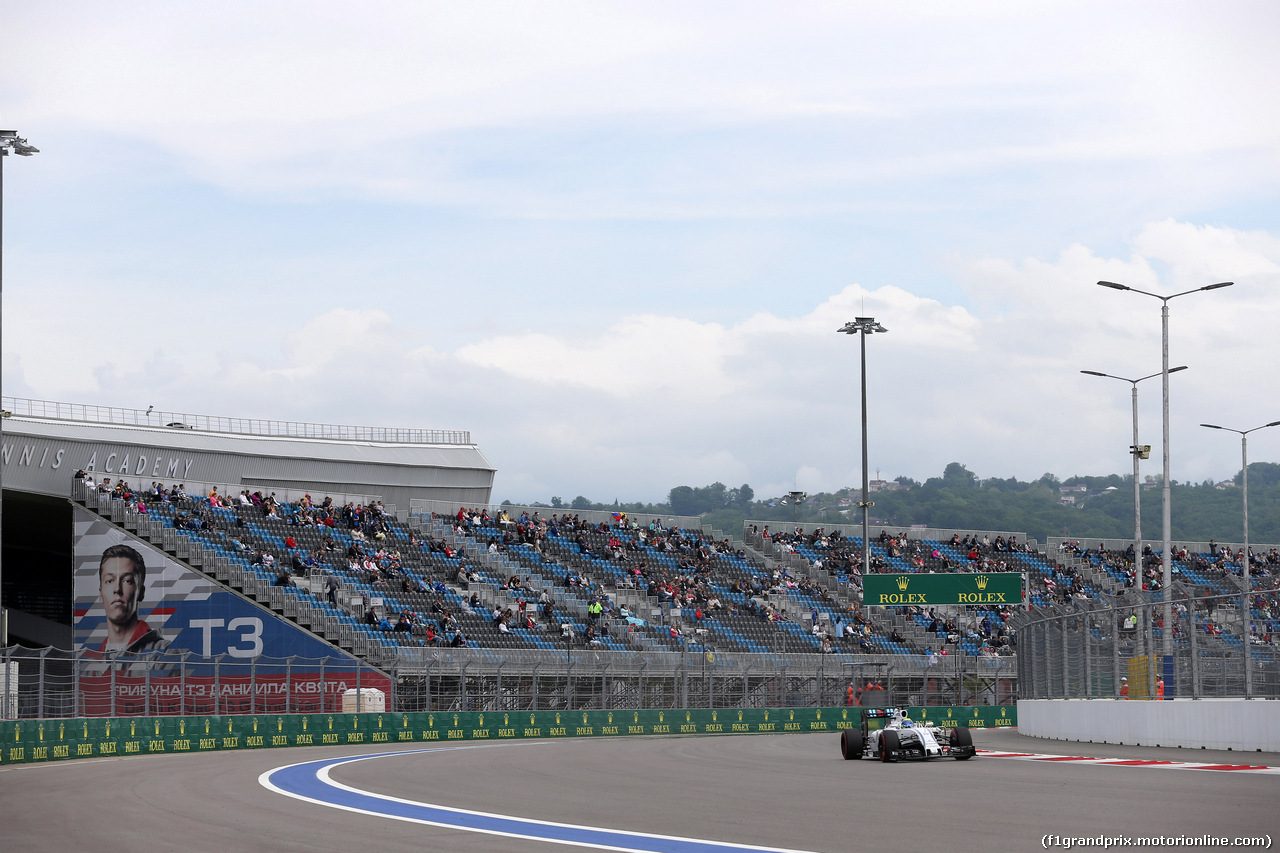 GP RUSSIA, 30.04.2016 - Prove Libere 3, Felipe Massa (BRA) Williams FW38