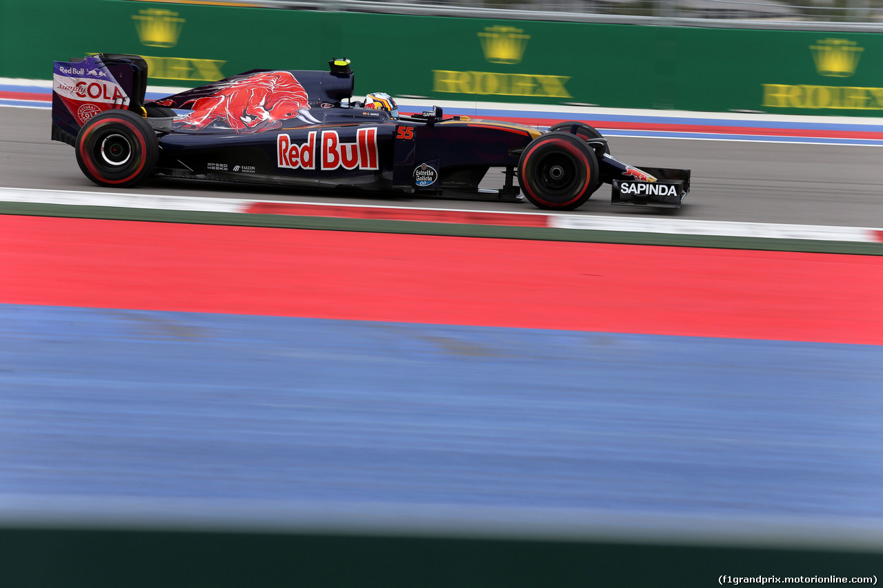 GP RUSSIA, 30.04.2016 - Prove Libere 3, Carlos Sainz Jr (ESP) Scuderia Toro Rosso STR11