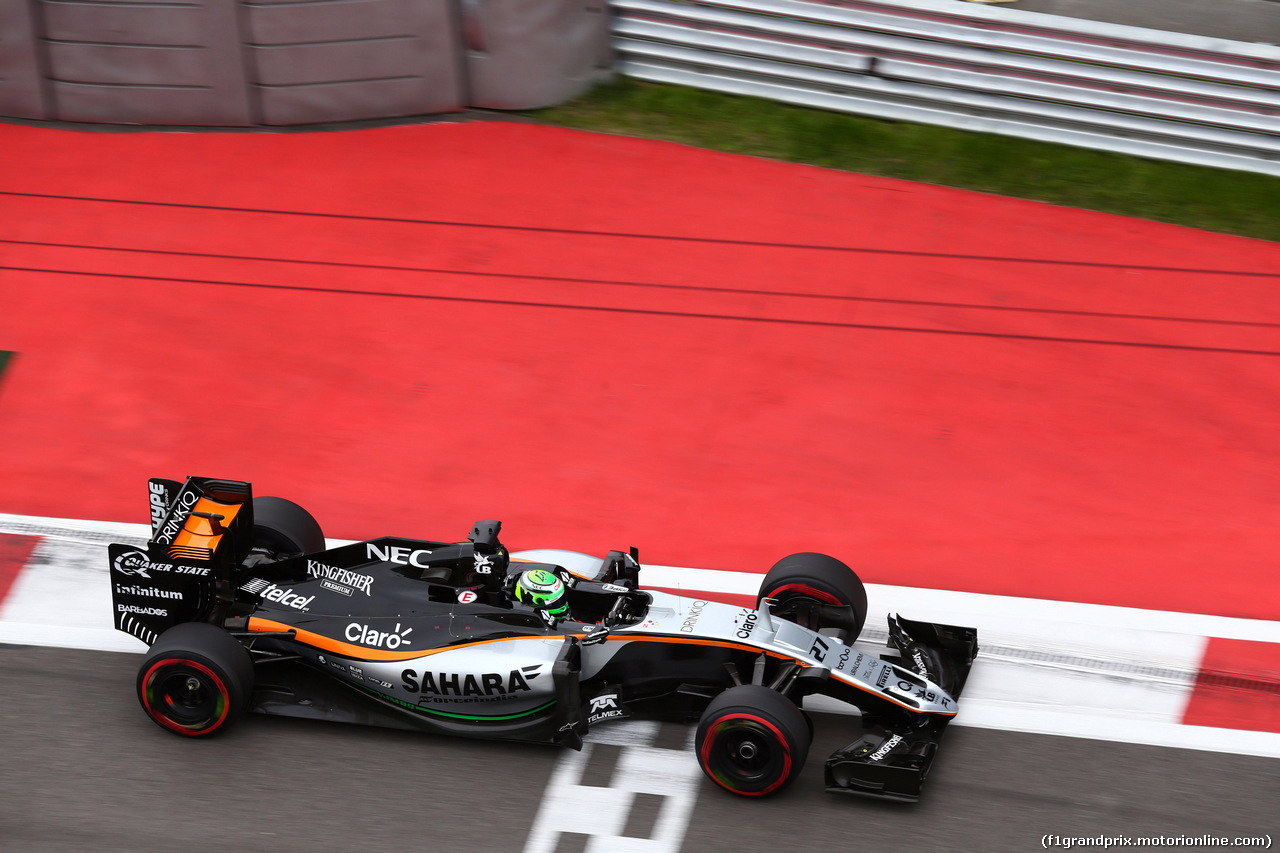 GP RUSSIA, 30.04.2016 - Qualifiche, Nico Hulkenberg (GER) Sahara Force India F1 VJM09