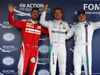 GP RUSSIA, 30.04.2016 - Qualifiche, secondo Sebastian Vettel (GER) Ferrari SF16-H, Nico Rosberg (GER) Mercedes AMG F1 W07 Hybrid pole position e terzo Valtteri Bottas (FIN) Williams FW38