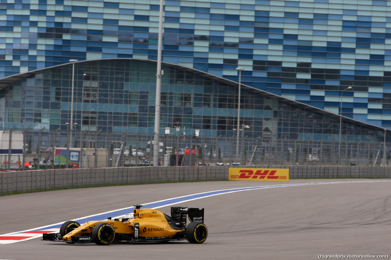 GP RUSSIA, 29.04.2016 - Prove Libere 1, Sergey Sirotkin (RUS) Renault Sport F1 Team, Test Driver