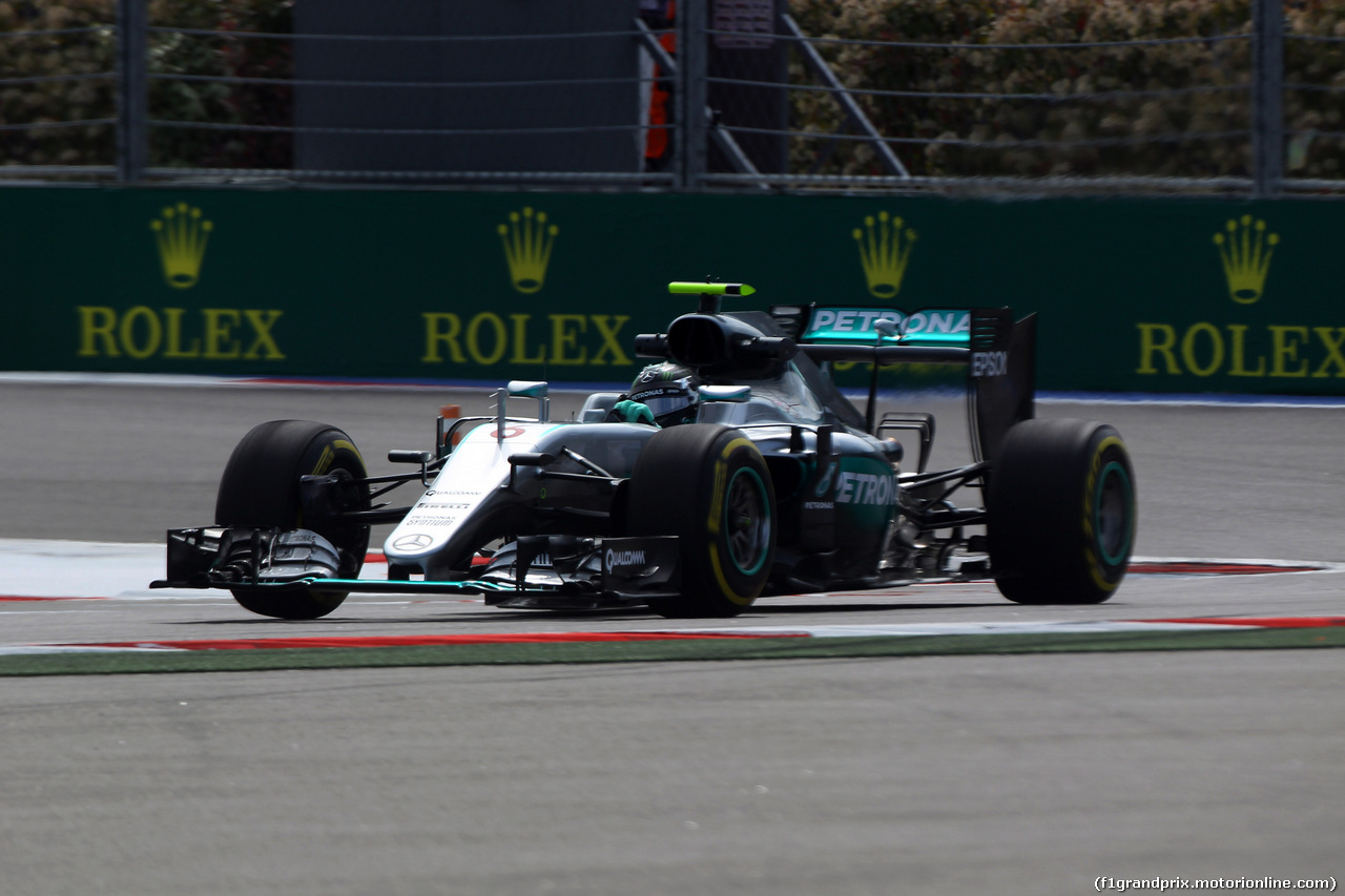 GP RUSSIA, 29.04.2016 - Prove Libere 1, Nico Rosberg (GER) Mercedes AMG F1 W07 Hybrid