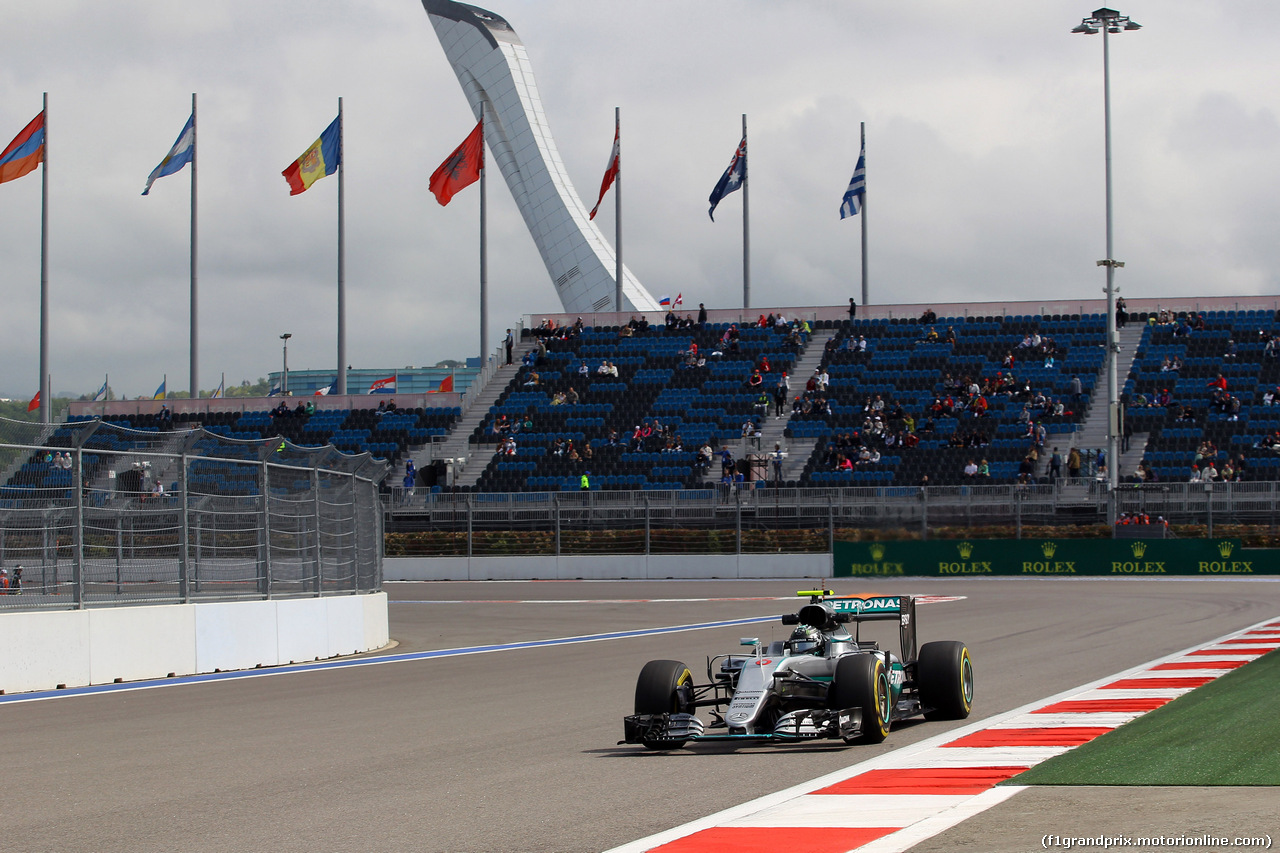 GP RUSSIA, 29.04.2016 - Prove Libere 1, Nico Rosberg (GER) Mercedes AMG F1 W07 Hybrid