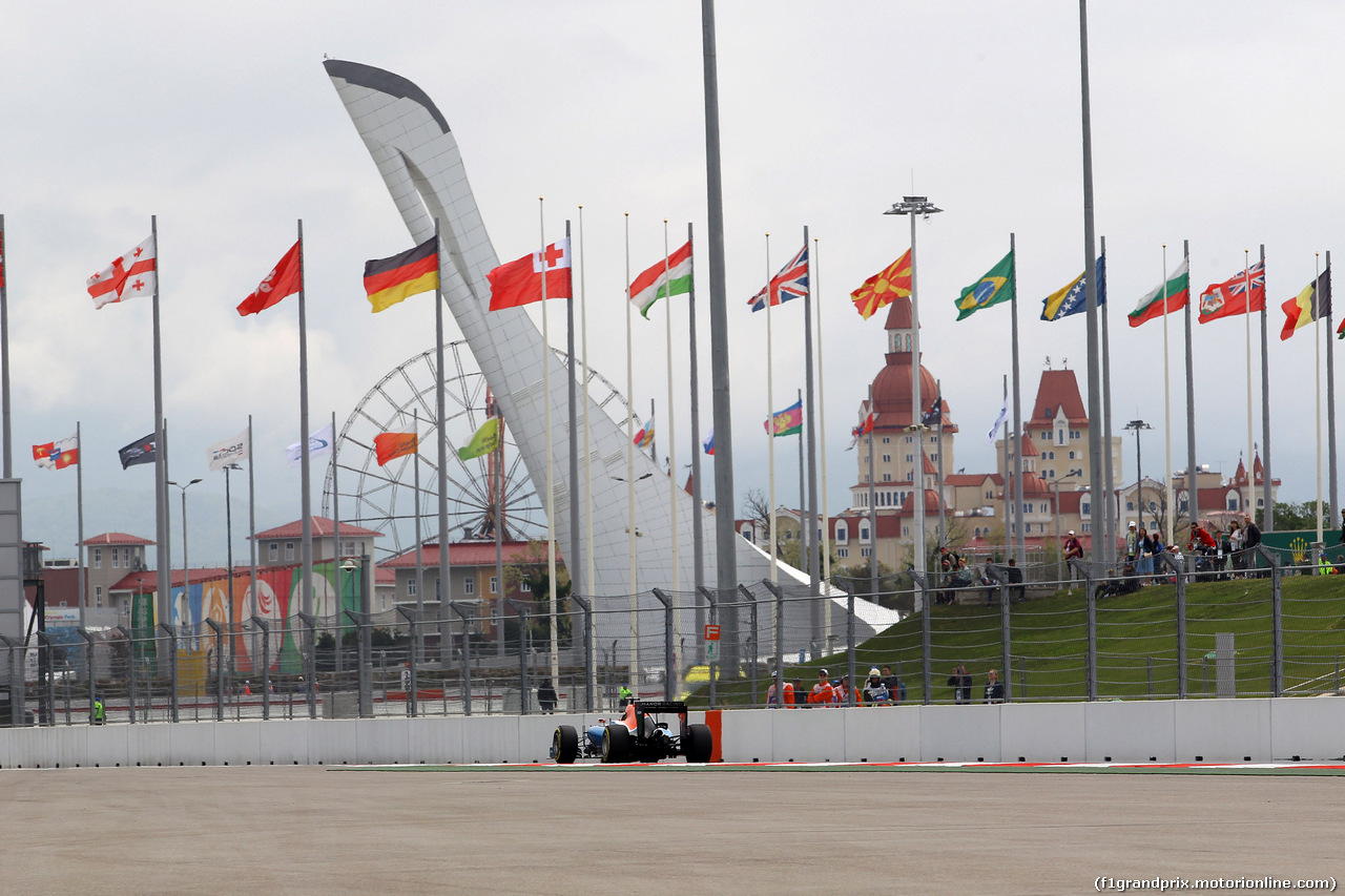 GP RUSSIA, 29.04.2016 - Prove Libere 1, Pascal Wehrlein (GER) Manor Racing MRT05