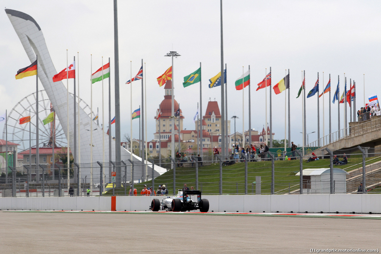 GP RUSSIA, 29.04.2016 - Prove Libere 1, Felipe Massa (BRA) Williams FW38