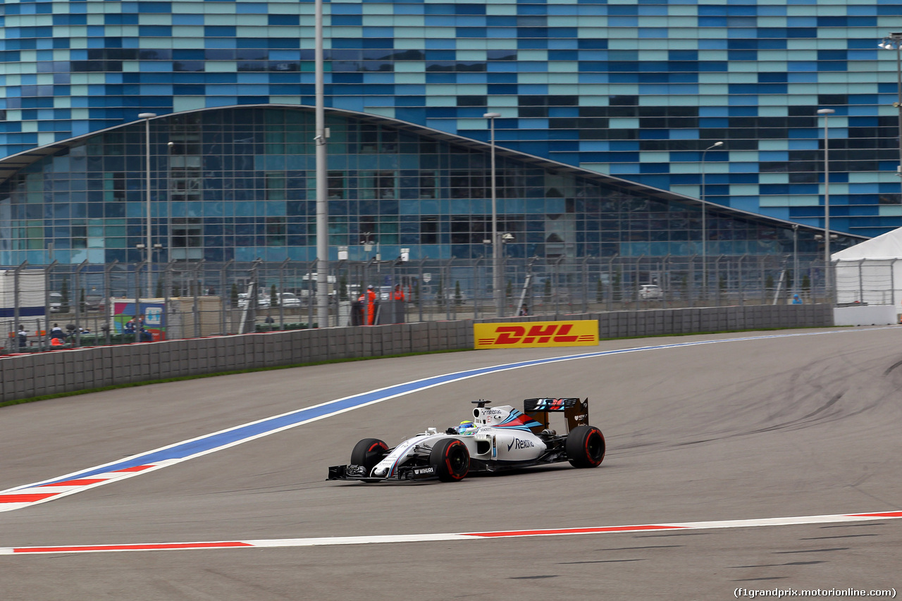 GP RUSSIA, 29.04.2016 - Prove Libere 1, Felipe Massa (BRA) Williams FW38