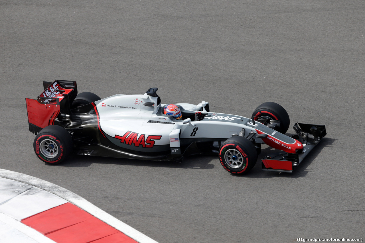 GP RUSSIA, 29.04.2016 - Prove Libere 1, Romain Grosjean (FRA) Haas F1 Team VF-16