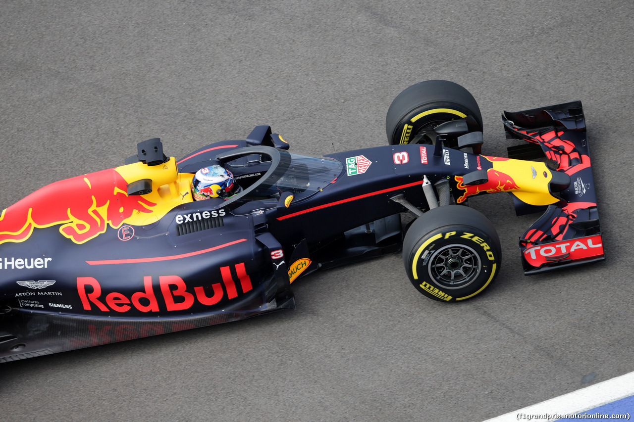 GP RUSSIA, 29.04.2016 - Prove Libere 1, Daniel Ricciardo (AUS) Red Bull Racing RB12 with Aeroscreen