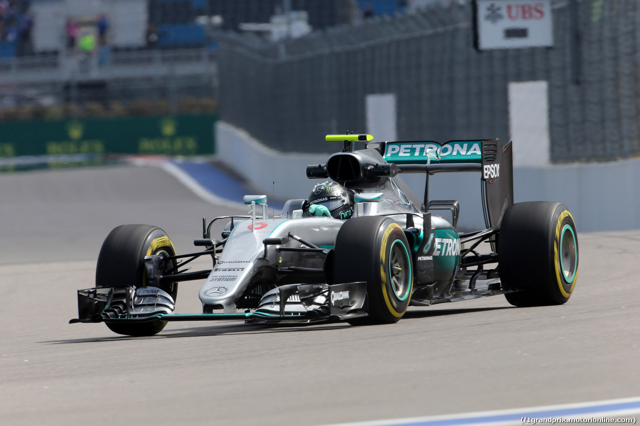 GP RUSSIA, 29.04.2016 - Prove Libere 1, Nico Rosberg (GER) Mercedes AMG F1 W07 Hybrid