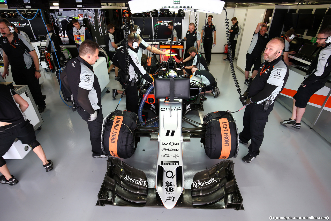 GP RUSSIA, 29.04.2016 - Prove Libere 1, Sergio Perez (MEX) Sahara Force India F1 VJM09