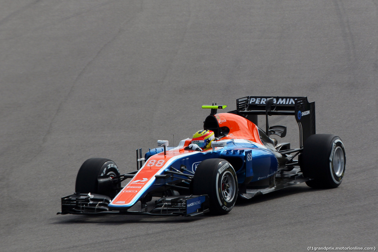 GP RUSSIA, 29.04.2016 - Prove Libere 1, Rio Haryanto (IND) Manor Racing MRT05
