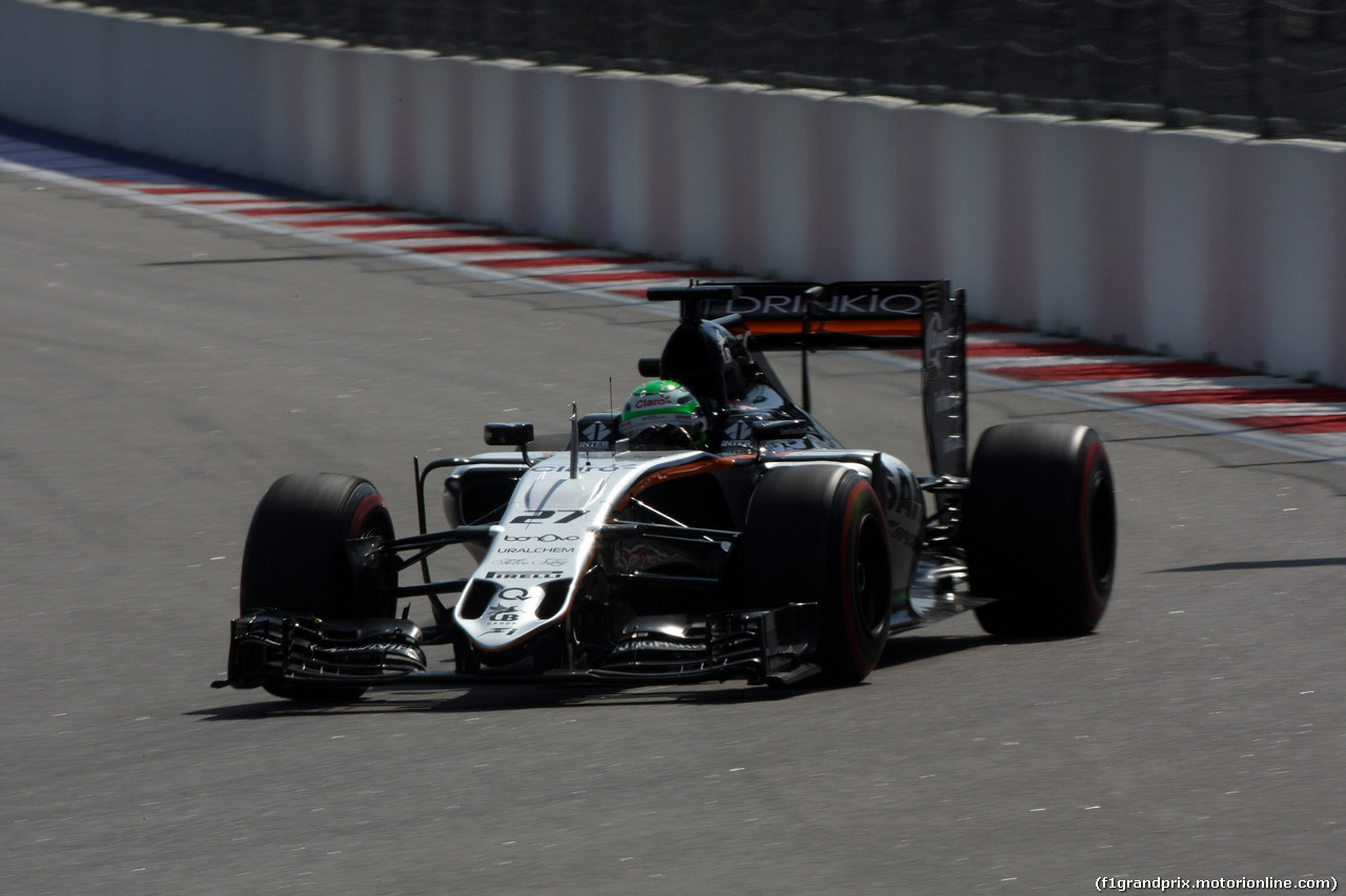 GP RUSSIA, 29.04.2016 - Prove Libere 2, Nico Hulkenberg (GER) Sahara Force India F1 VJM09