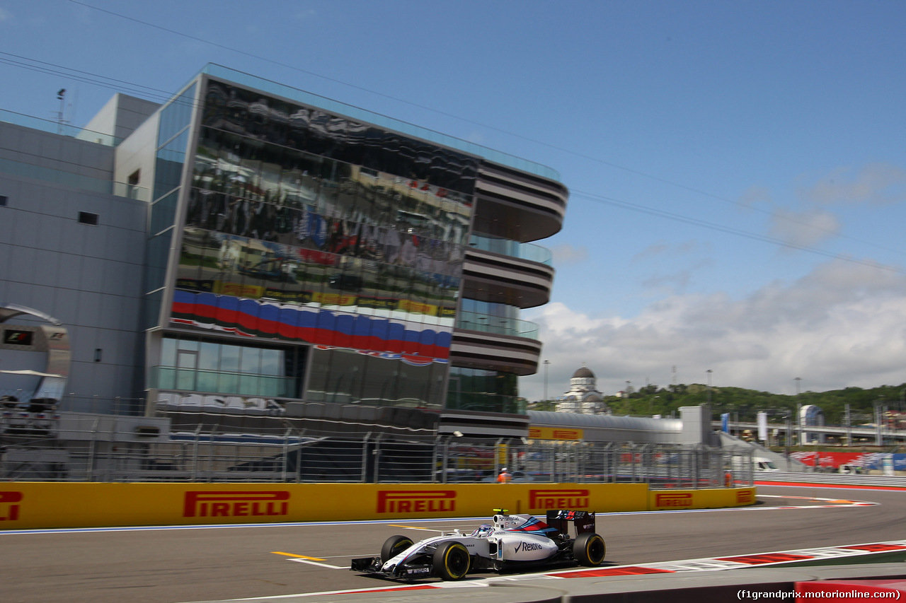 GP RUSSIA, 29.04.2016 - Prove Libere 2, Valtteri Bottas (FIN) Williams FW38