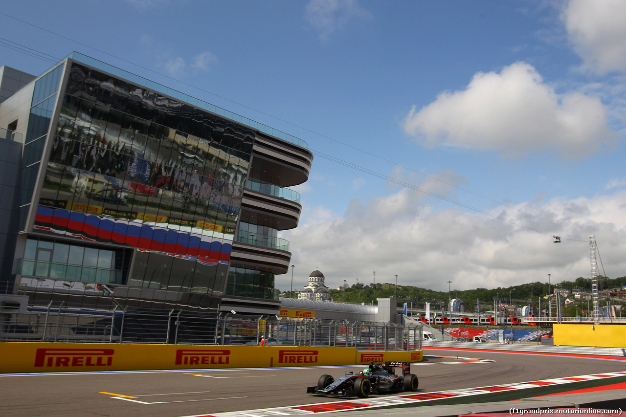 GP RUSSIA, 29.04.2016 - Prove Libere 2, Nico Hulkenberg (GER) Sahara Force India F1 VJM09