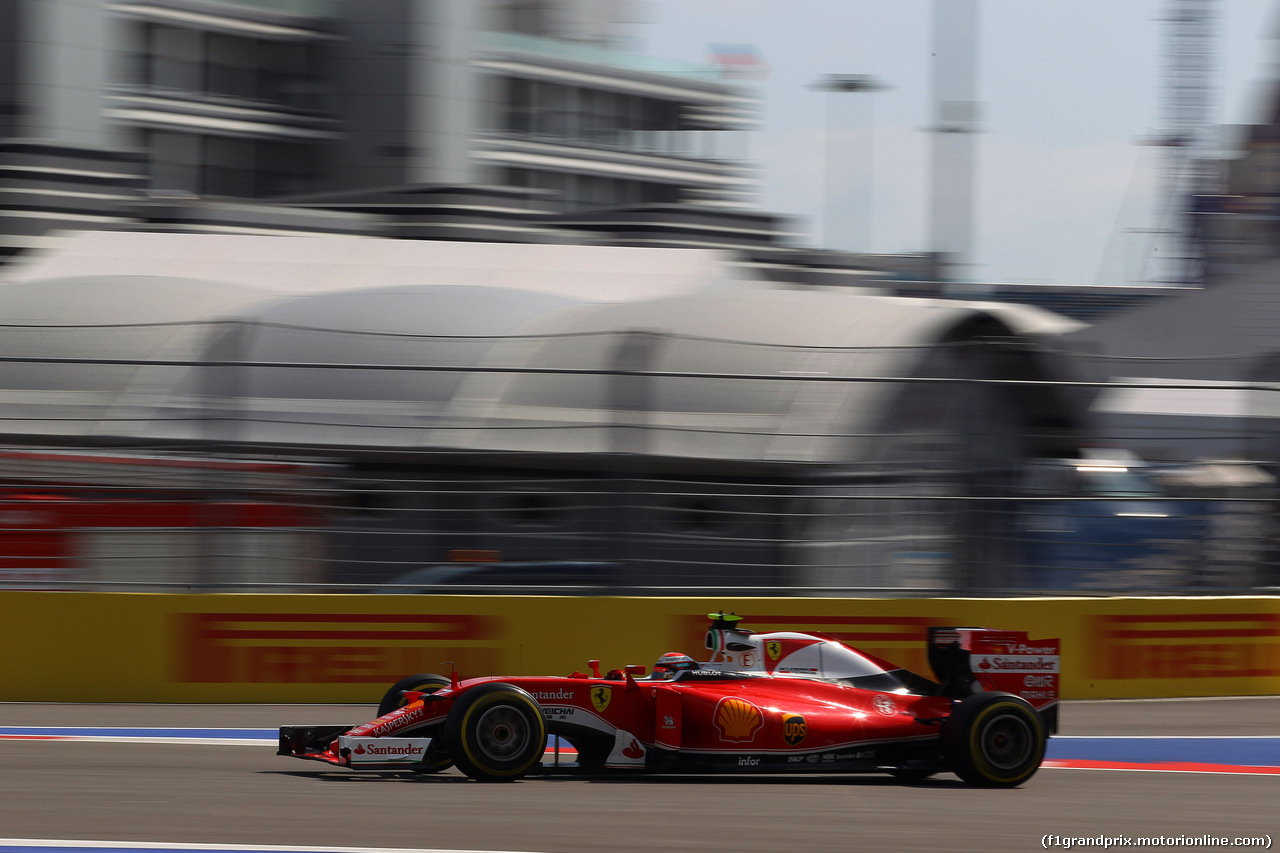 GP RUSSIA, 29.04.2016 - Prove Libere 2, Kimi Raikkonen (FIN) Ferrari SF16-H