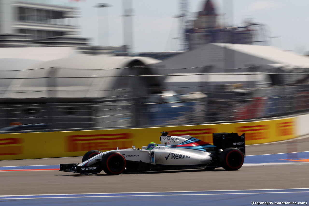 GP RUSSIA, 29.04.2016 - Prove Libere 2, Felipe Massa (BRA) Williams FW38