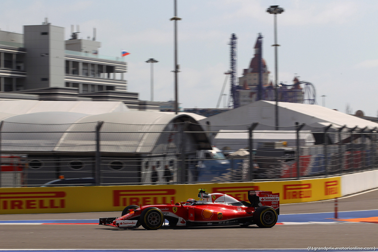 GP RUSSIA, 29.04.2016 - Prove Libere 2, Kimi Raikkonen (FIN) Ferrari SF16-H