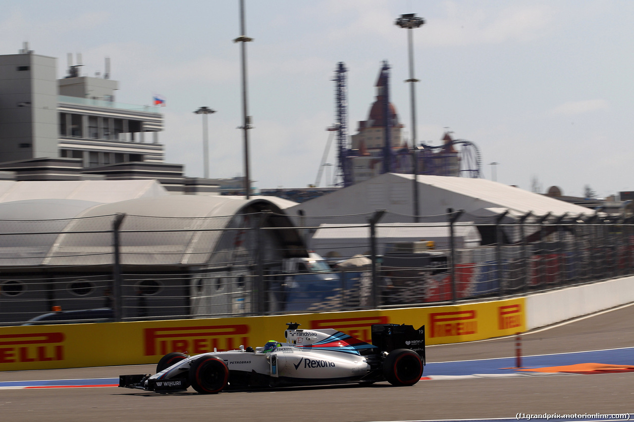 GP RUSSIA, 29.04.2016 - Prove Libere 2, Felipe Massa (BRA) Williams FW38