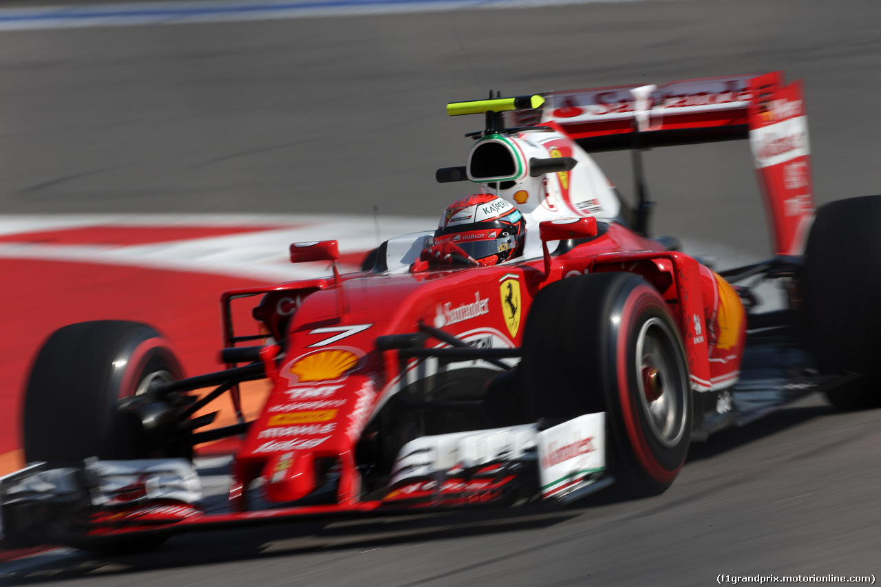 GP RUSSIA, 29.04.2016 - Prove Libere 2, Kimi Raikkonen (FIN) Ferrari SF16-H