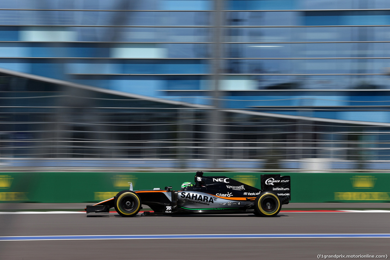 GP RUSSIA, 29.04.2016 - Prove Libere 2, Nico Hulkenberg (GER) Sahara Force India F1 VJM09