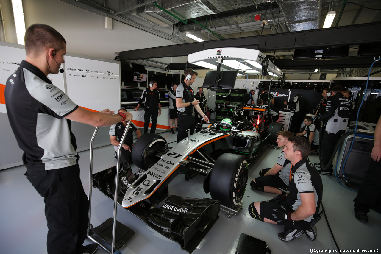 GP RUSSIA, 29.04.2016 - Prove Libere 2, Nico Hulkenberg (GER) Sahara Force India F1 VJM09