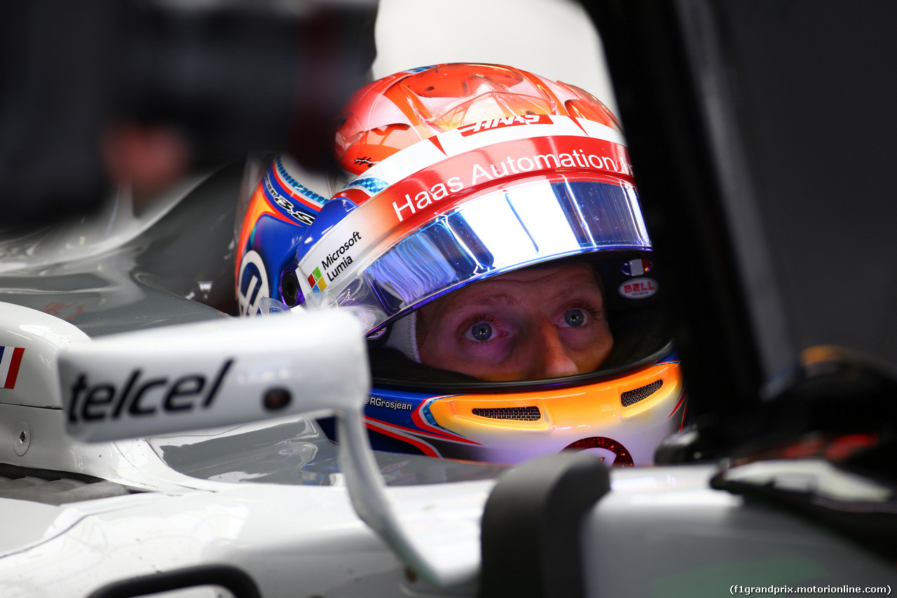 GP RUSSIA, 29.04.2016 - Prove Libere 2, Romain Grosjean (FRA) Haas F1 Team VF-16