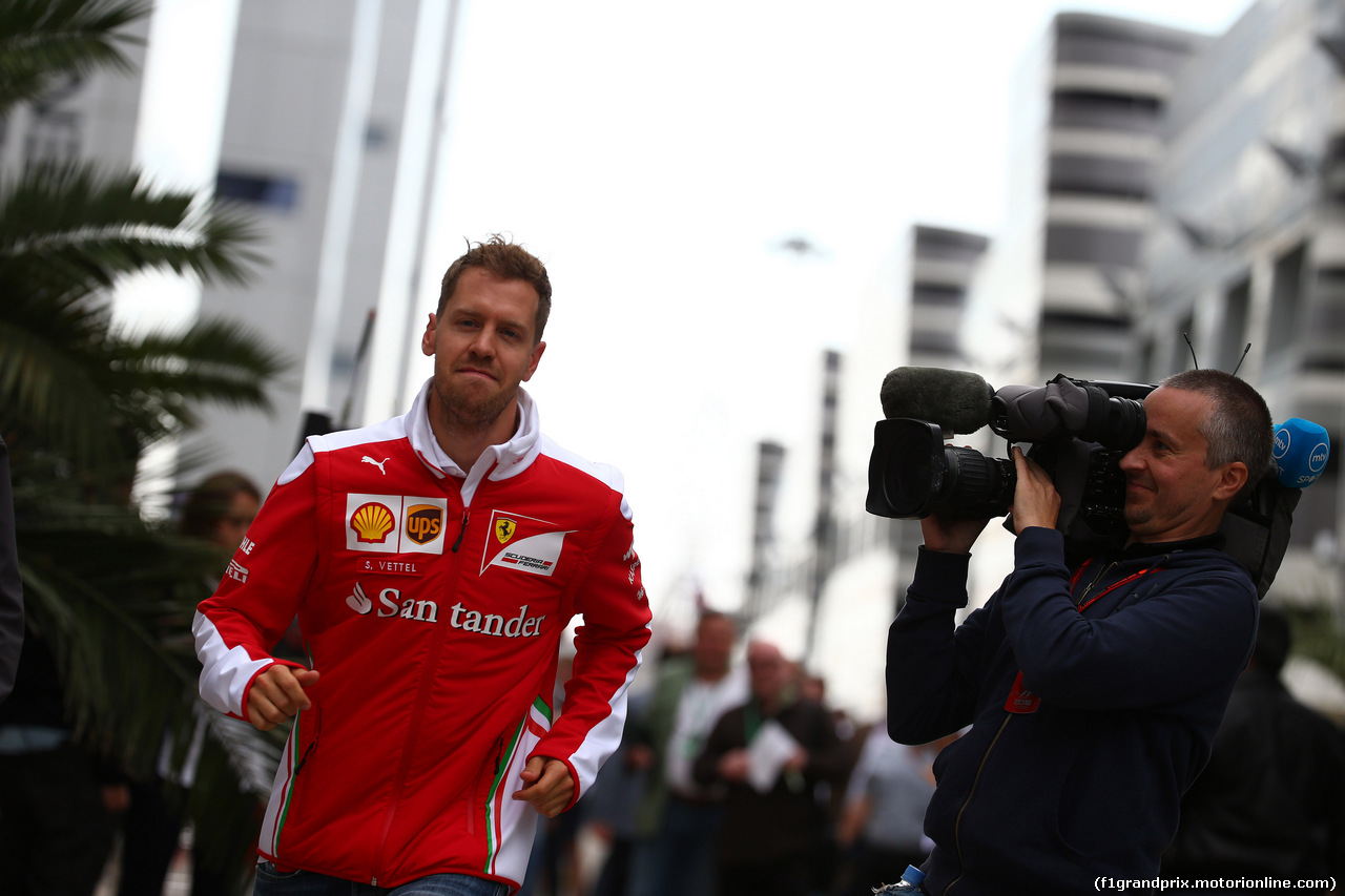 GP RUSSIA, 29.04.2016 - Sebastian Vettel (GER) Ferrari SF16-H