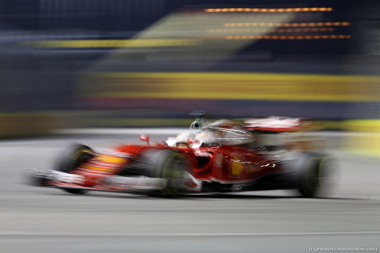 GP SINGAPORE, 18.09.2016 - Gara, Sebastian Vettel (GER) Ferrari SF16-H