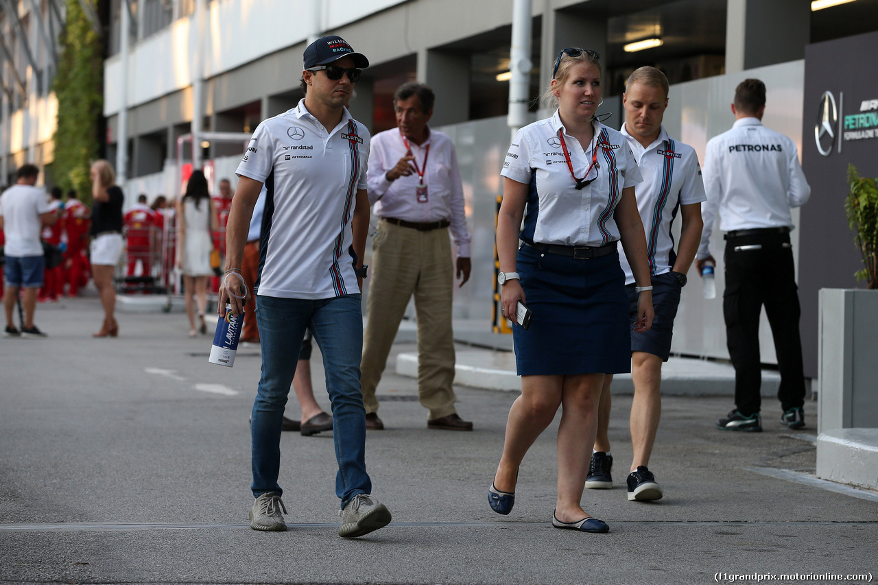 GP SINGAPORE, 18.09.2016 - Felipe Massa (BRA) Williams FW38