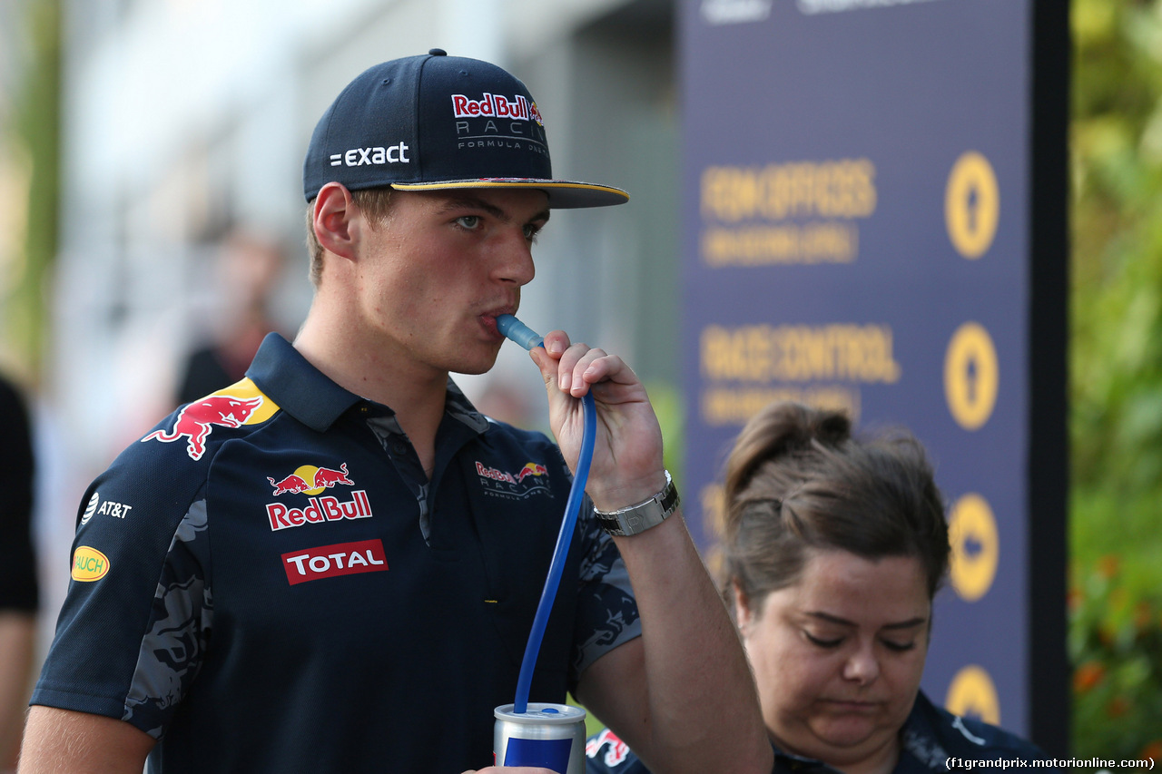 GP SINGAPORE, 18.09.2016 - Max Verstappen (NED) Red Bull Racing RB12