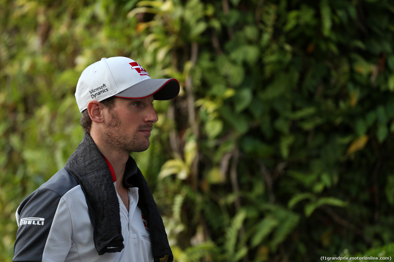 GP SINGAPORE, 18.09.2016 - Romain Grosjean (FRA) Haas F1 Team VF-16
