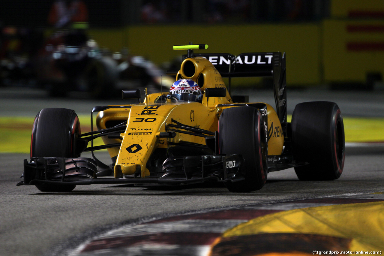 GP SINGAPORE, 18.09.2016 - Gara, Jolyon Palmer (GBR) Renault Sport F1 Team RS16