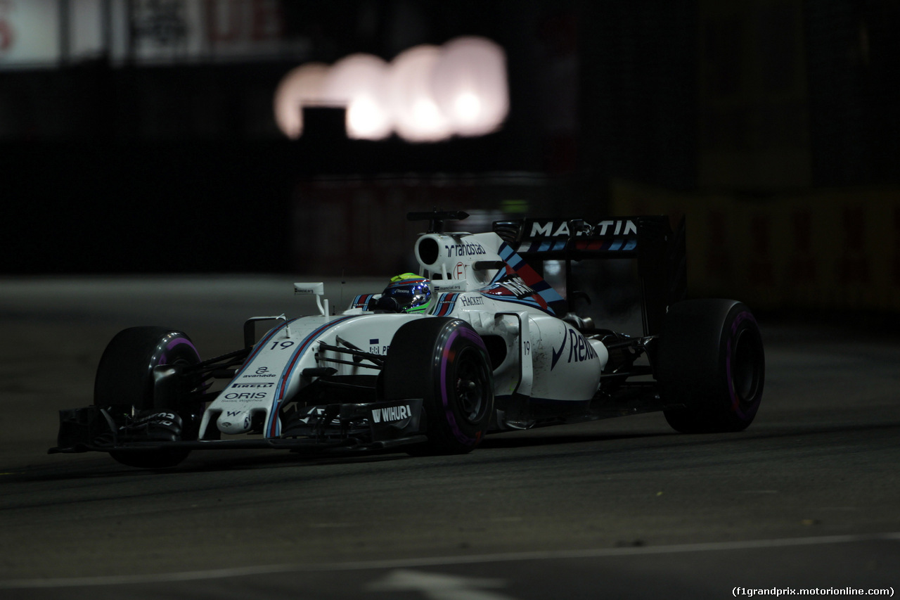 GP SINGAPORE, 18.09.2016 - Gara, Felipe Massa (BRA) Williams FW38