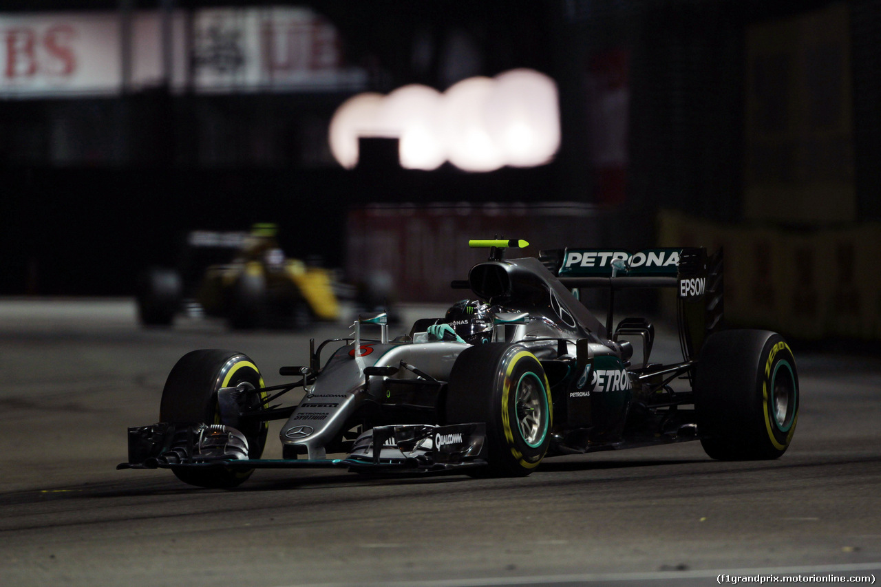 GP SINGAPORE, 18.09.2016 - Gara, Nico Rosberg (GER) Mercedes AMG F1 W07 Hybrid