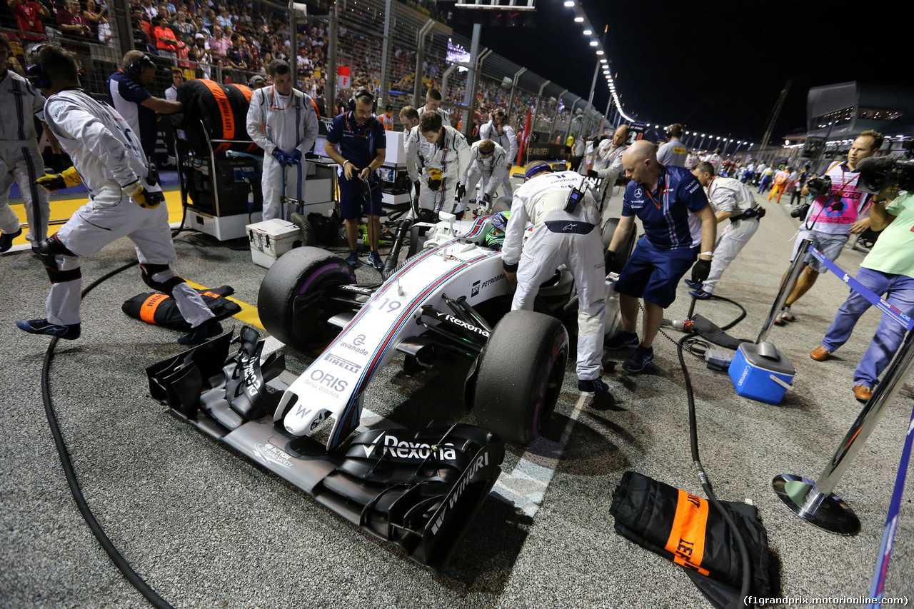 GP SINGAPORE, 18.09.2016 - Gara, Felipe Massa (BRA) Williams FW38