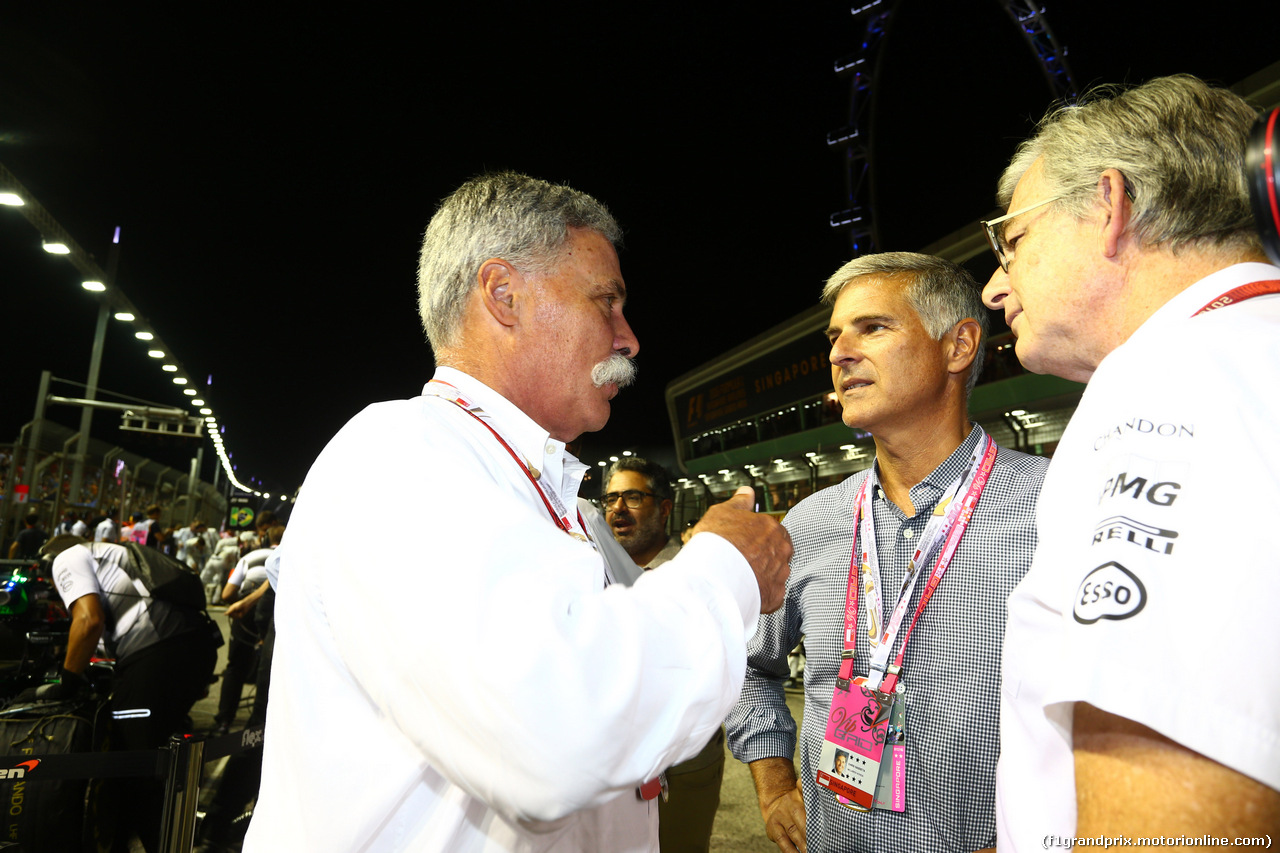 GP SINGAPORE, 18.09.2016 - Gara, Chase Carey (USA) Formula One Group Chairman