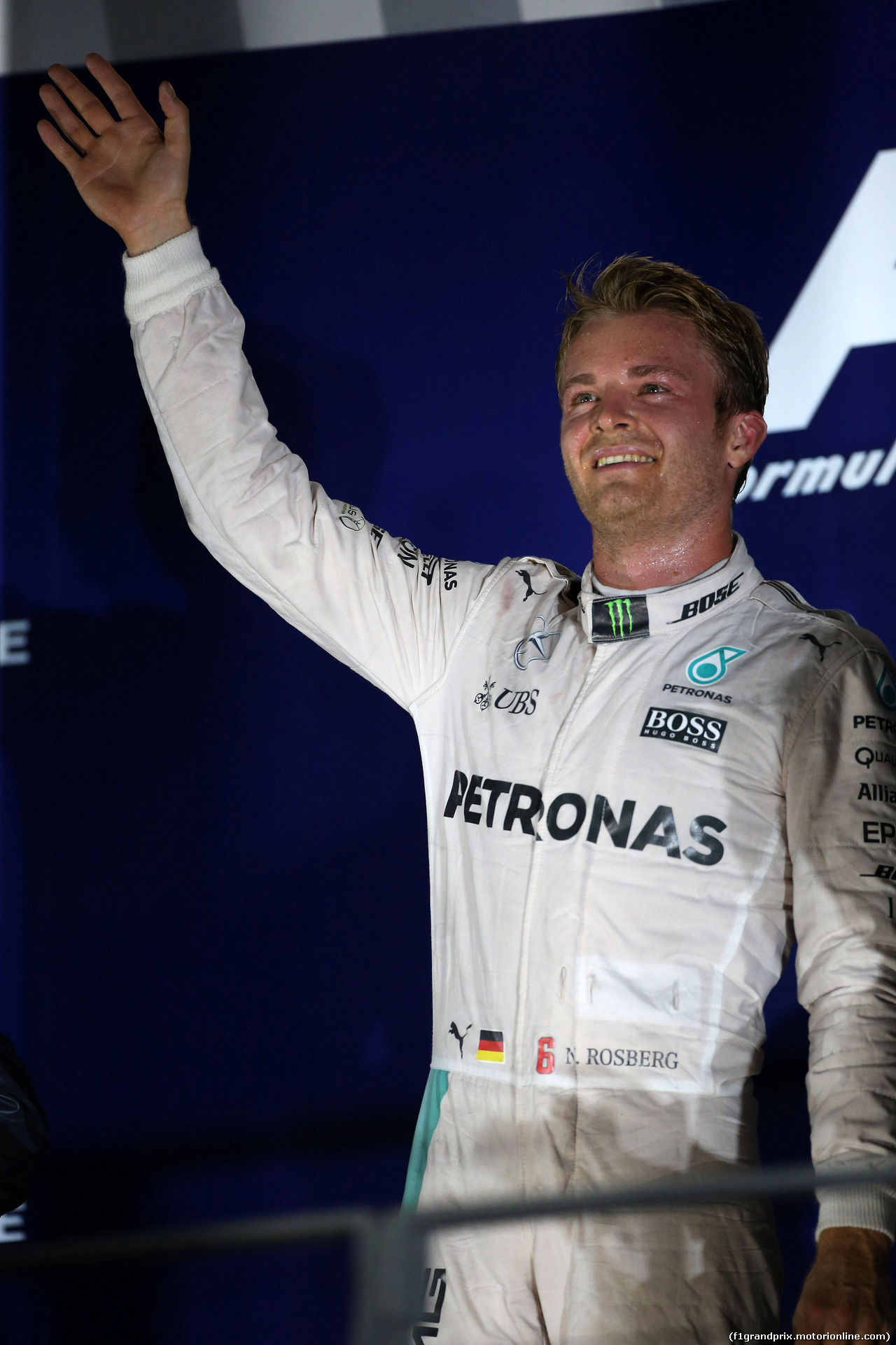 GP SINGAPORE, 18.09.2016 - Gara, Nico Rosberg (GER) Mercedes AMG F1 W07 Hybrid vincitore