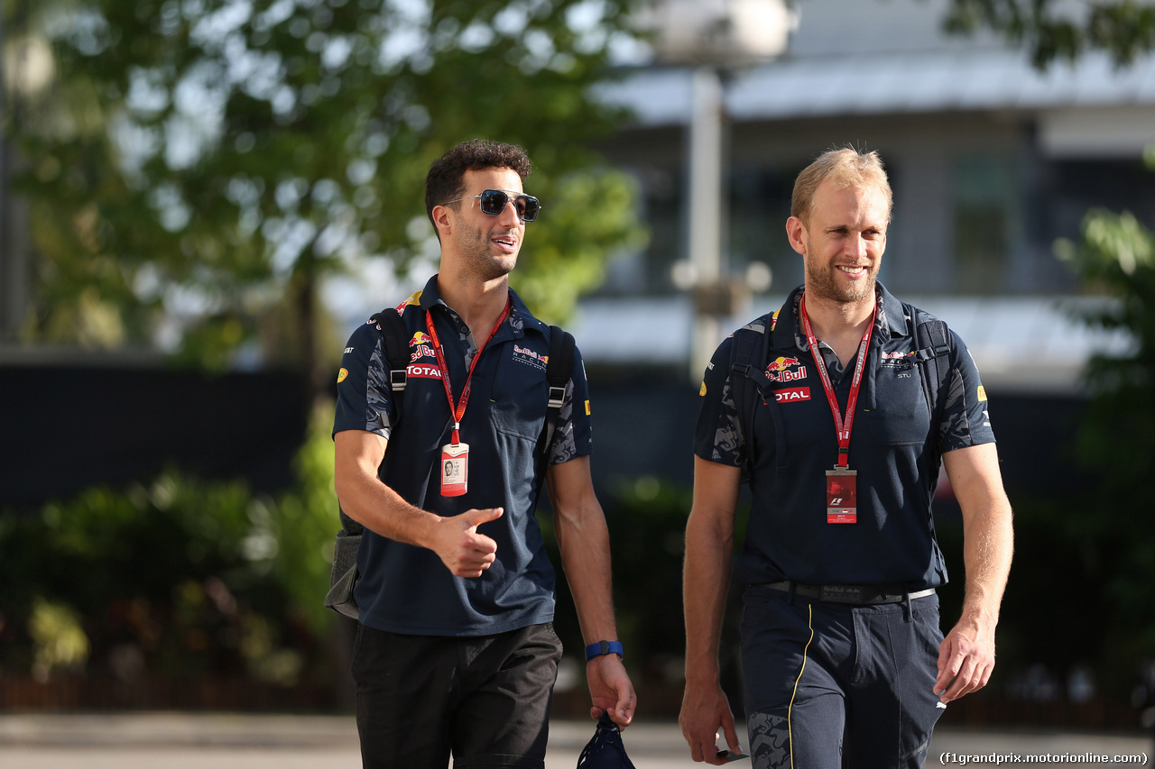 GP SINGAPORE, 15.09.2016 - Daniel Ricciardo (AUS) Red Bull Racing RB12
