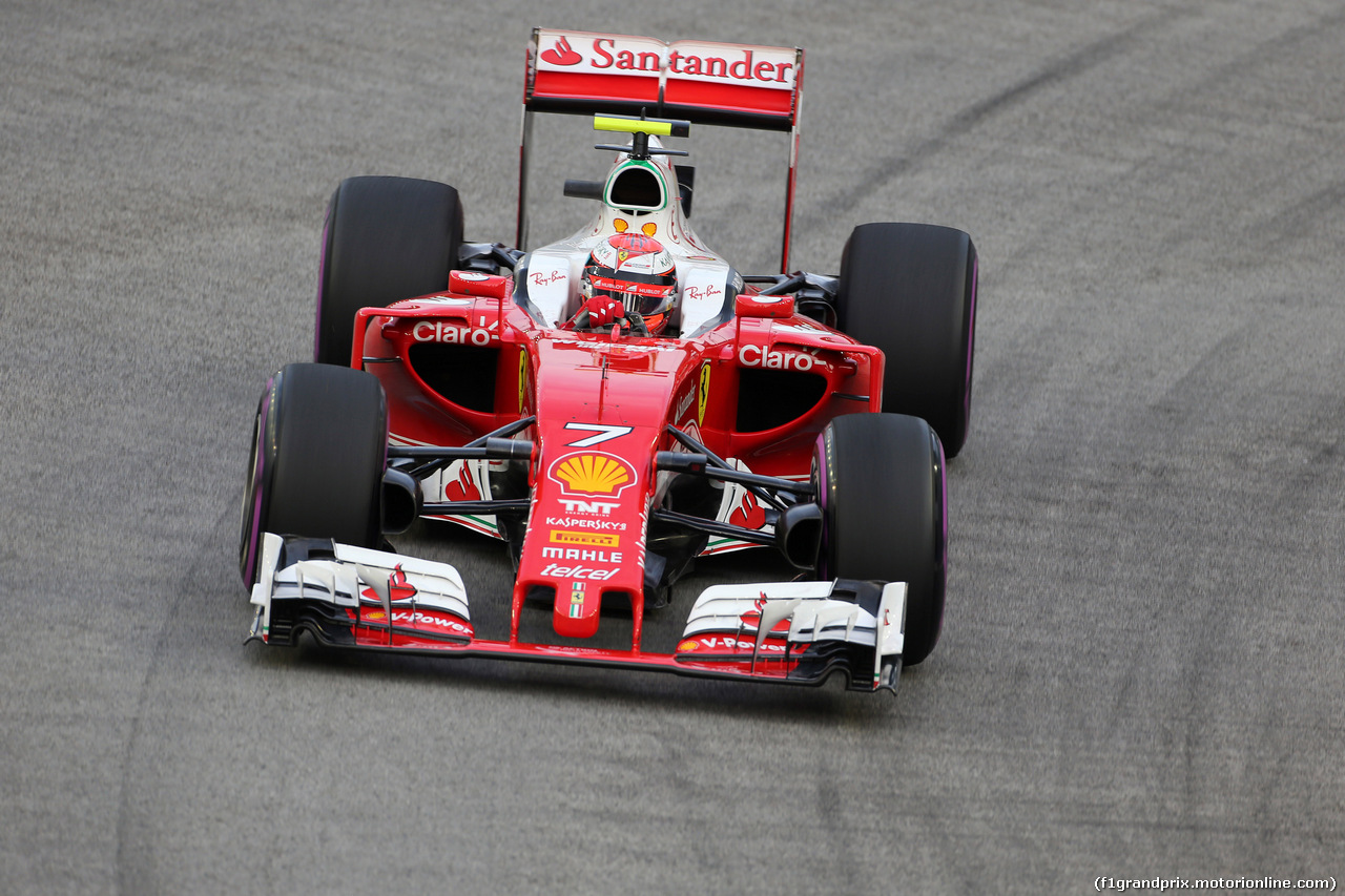 GP SINGAPORE, 17.09.2016 - Prove Libere 3, Kimi Raikkonen (FIN) Ferrari SF16-H