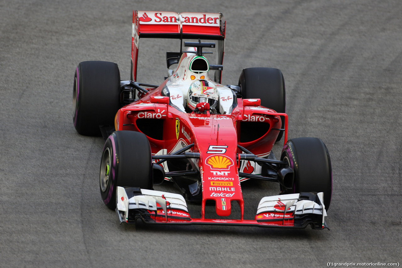 GP SINGAPORE, 17.09.2016 - Prove Libere 3, Sebastian Vettel (GER) Ferrari SF16-H