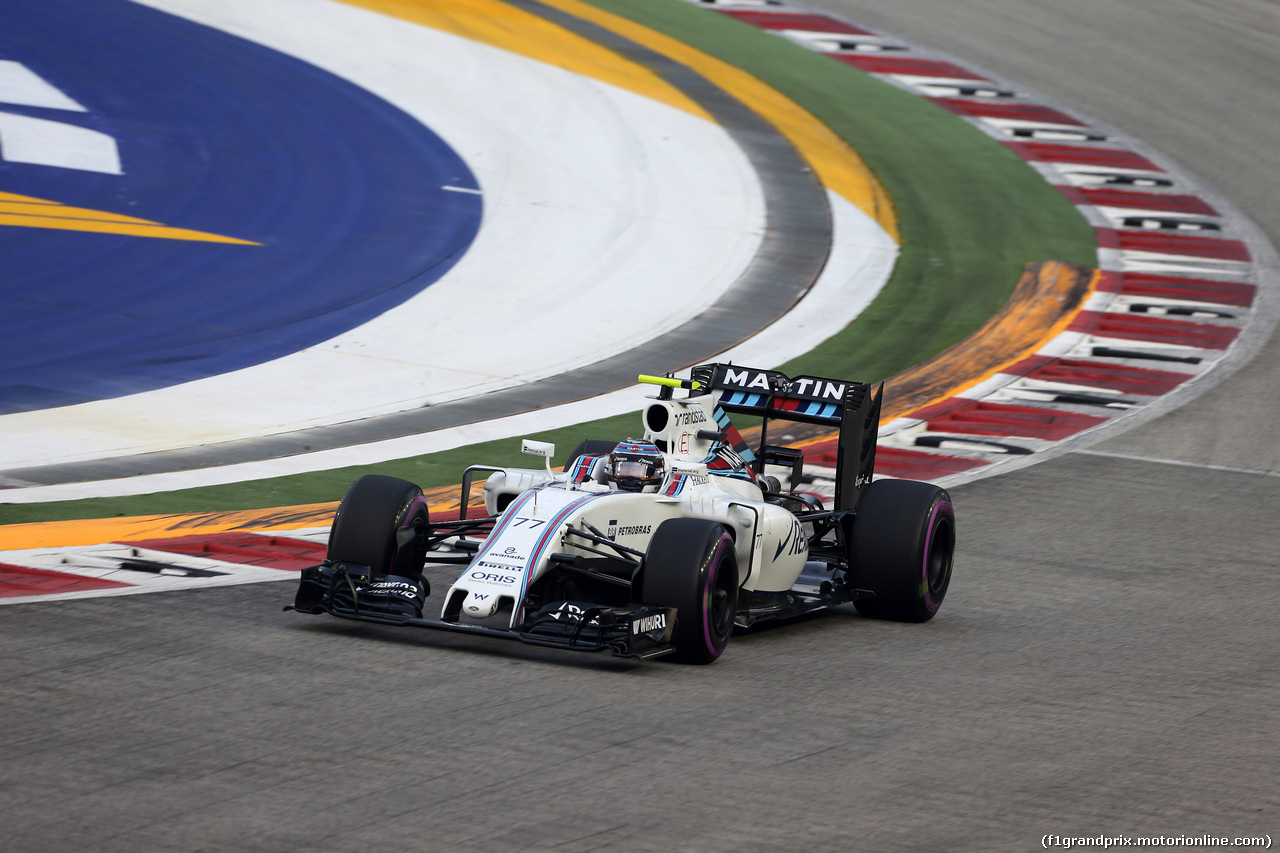 GP SINGAPORE, 17.09.2016 - Prove Libere 3, Valtteri Bottas (FIN) Williams FW38