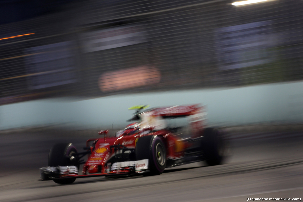 GP SINGAPORE, 17.09.2016 - Prove Libere 3, Kimi Raikkonen (FIN) Ferrari SF16-H