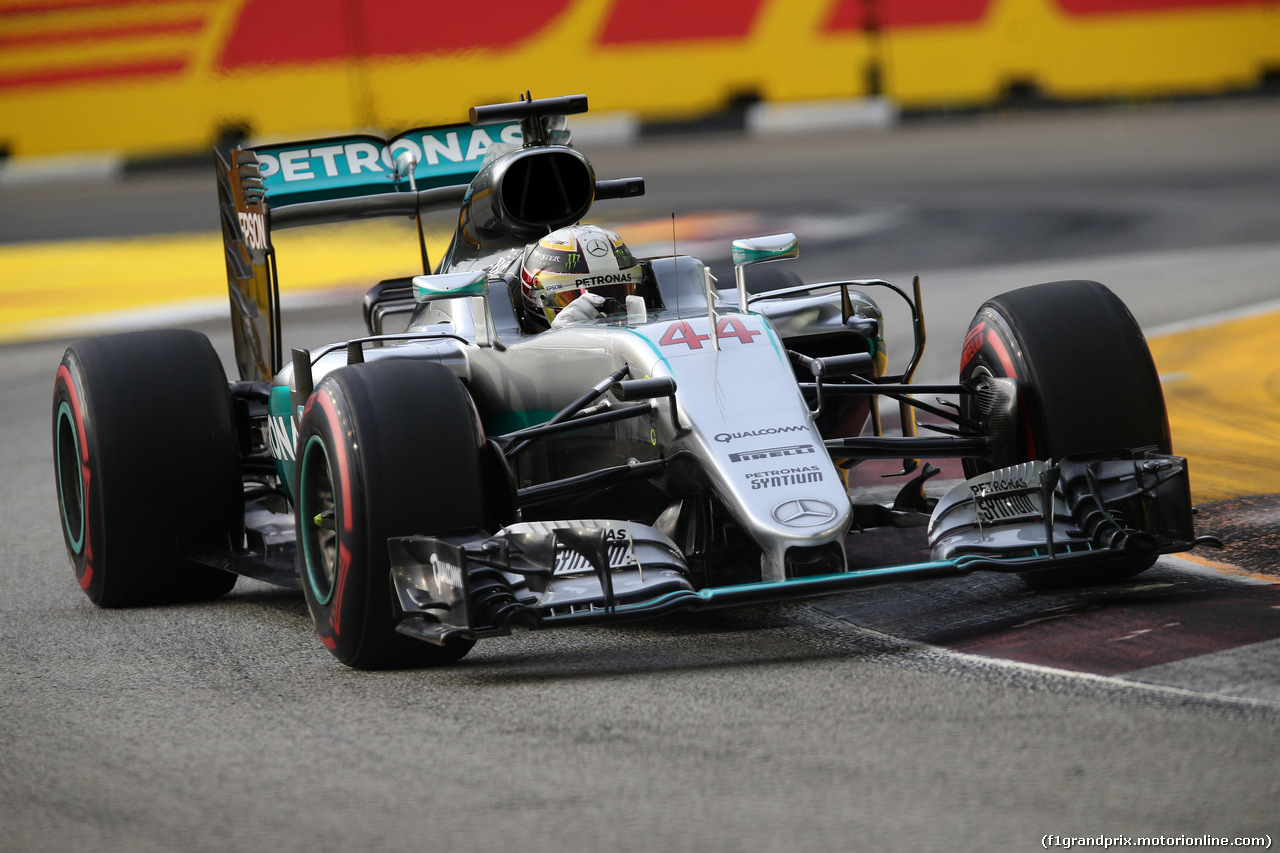 GP SINGAPORE, 17.09.2016 - Prove Libere 3, Lewis Hamilton (GBR) Mercedes AMG F1 W07 Hybrid