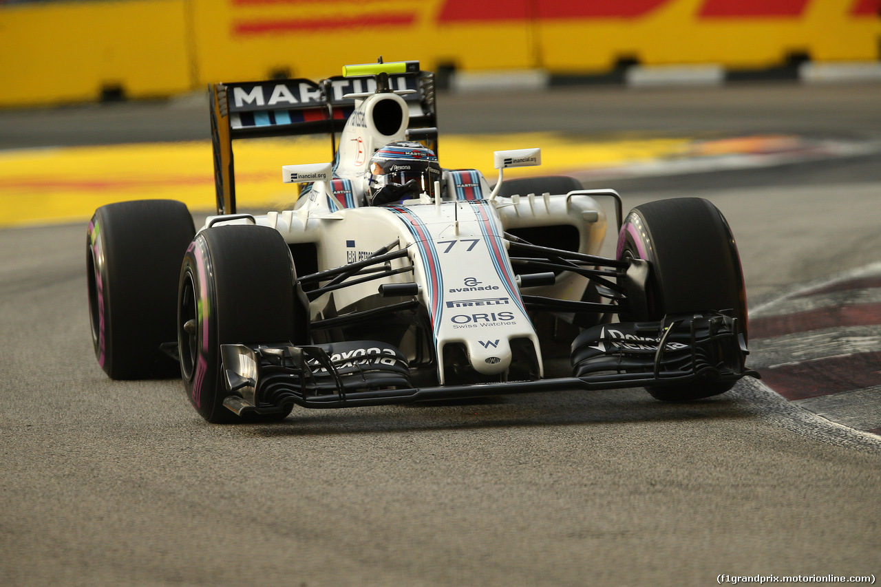 GP SINGAPORE, 17.09.2016 - Prove Libere 3, Valtteri Bottas (FIN) Williams FW38