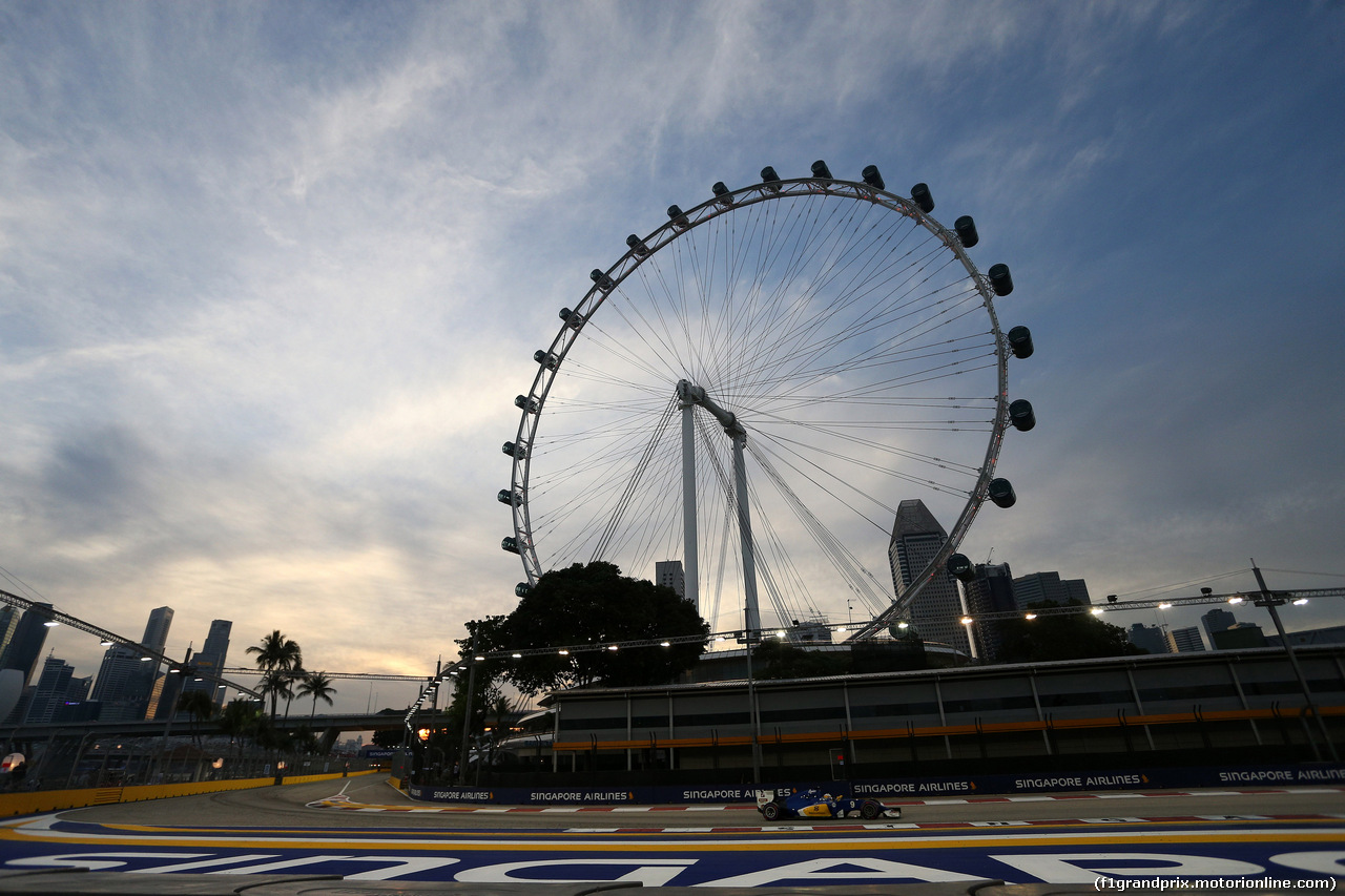 GP SINGAPORE, 17.09.2016 - Prove Libere 3, Marcus Ericsson (SUE) Sauber C34