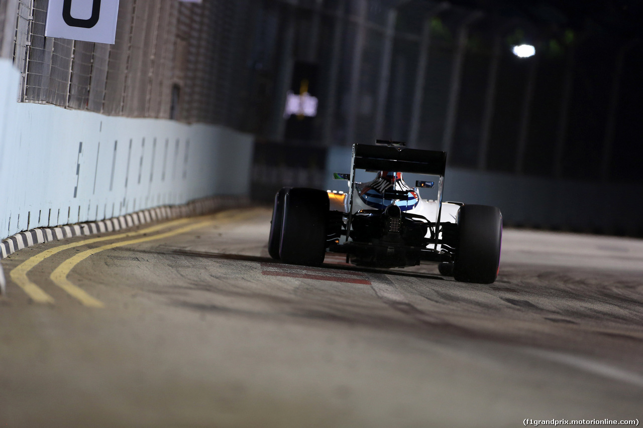 GP SINGAPORE, 17.09.2016 - Qualifiche, Felipe Massa (BRA) Williams FW38