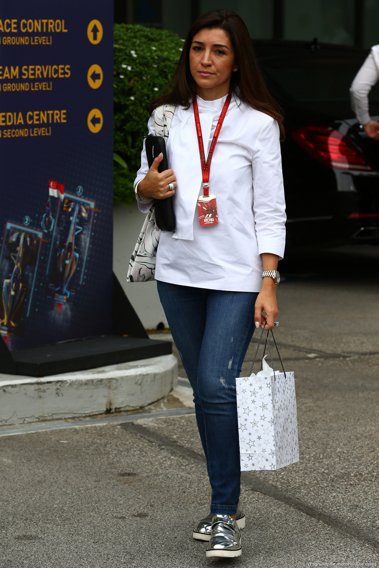 GP SINGAPORE, 17.09.2016 - Qualifiche, Fabiana Flosi (BRA), Wife of Bernie Ecclestone