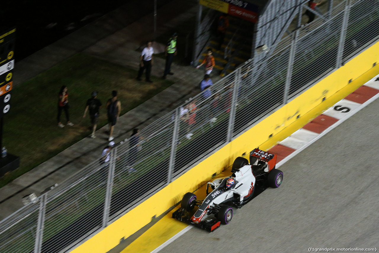 GP SINGAPORE, 17.09.2016 - Qualifiche, Romain Grosjean (FRA) Haas F1 Team VF-16